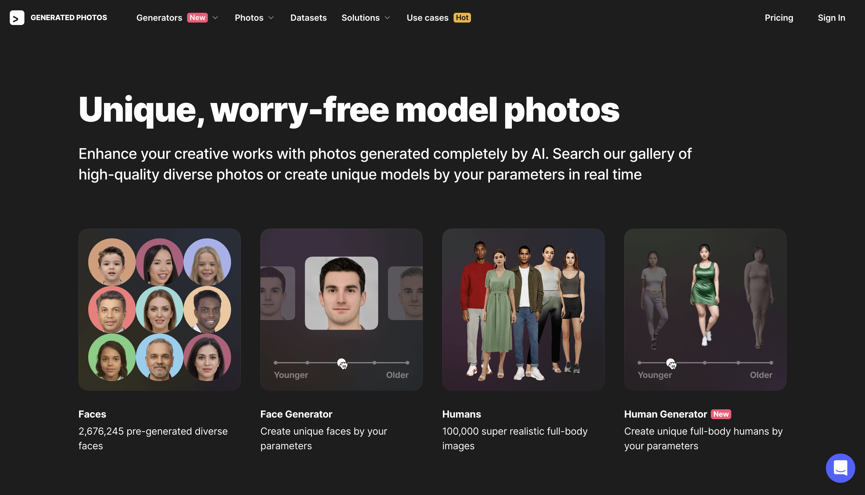 Generated Photos: Foto di Modelli Diversificate, Personalizzabili e di Alta Qualità